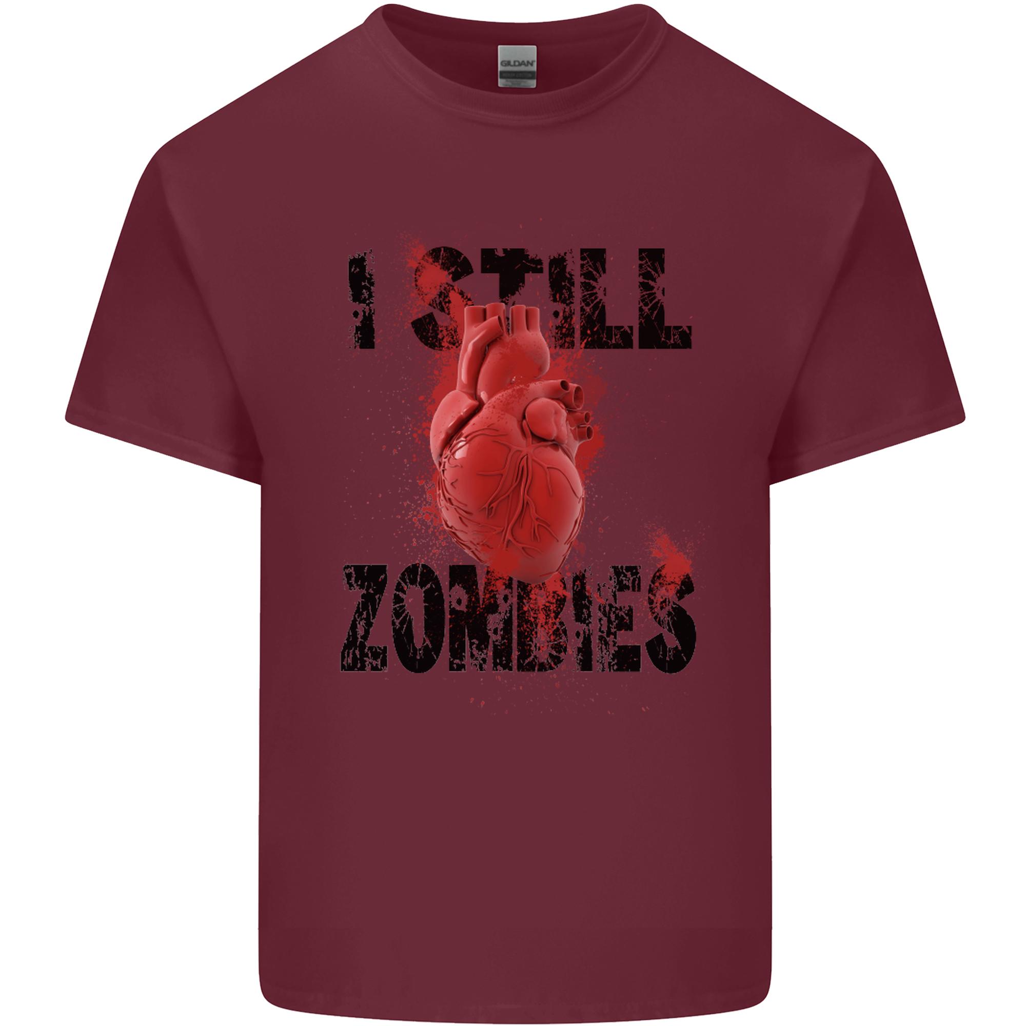 I Still Heart Zombies Apocalypse Unisexs Light Cotton TShirt S