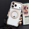 Applicable to iPhone17ProMax color edge magnetic suction bracket mobile phone case Apple 16Pro anti-drop 15 protective case