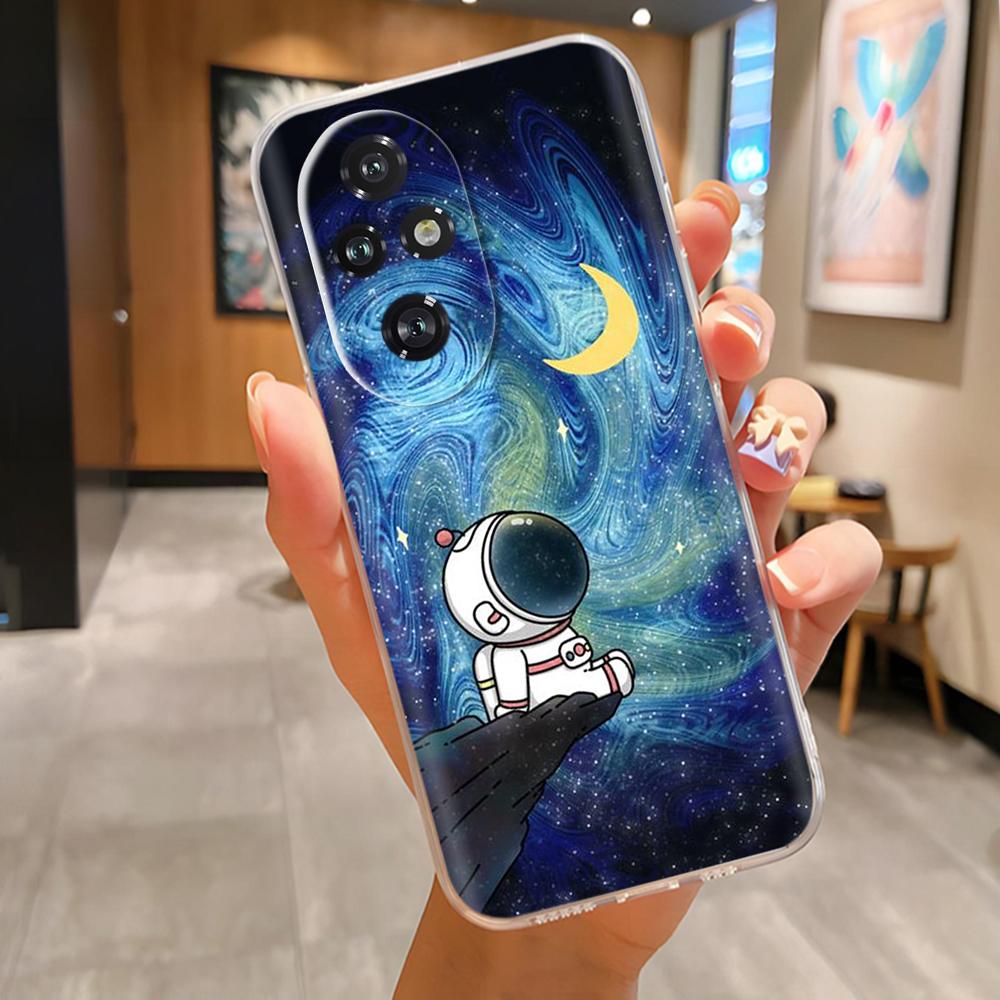 For Honor 200 Pro Phone Case Cute Panda Soft Silicone Shell For Honor 200 Lite honor200 Case Fashion Clear TPU Back Cover Coque