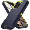 Shockproof Defender Armor Phone Case for iPhone 17 Air 13 12 14 15 16 Pro Max Plus Camera Protection Shockproof Kickstand Cover