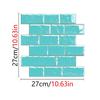 10pack Auto Adhesive 3D Brick Texture Wallpaper Waterproof PVC Decals For Backsplash And Feature Walls