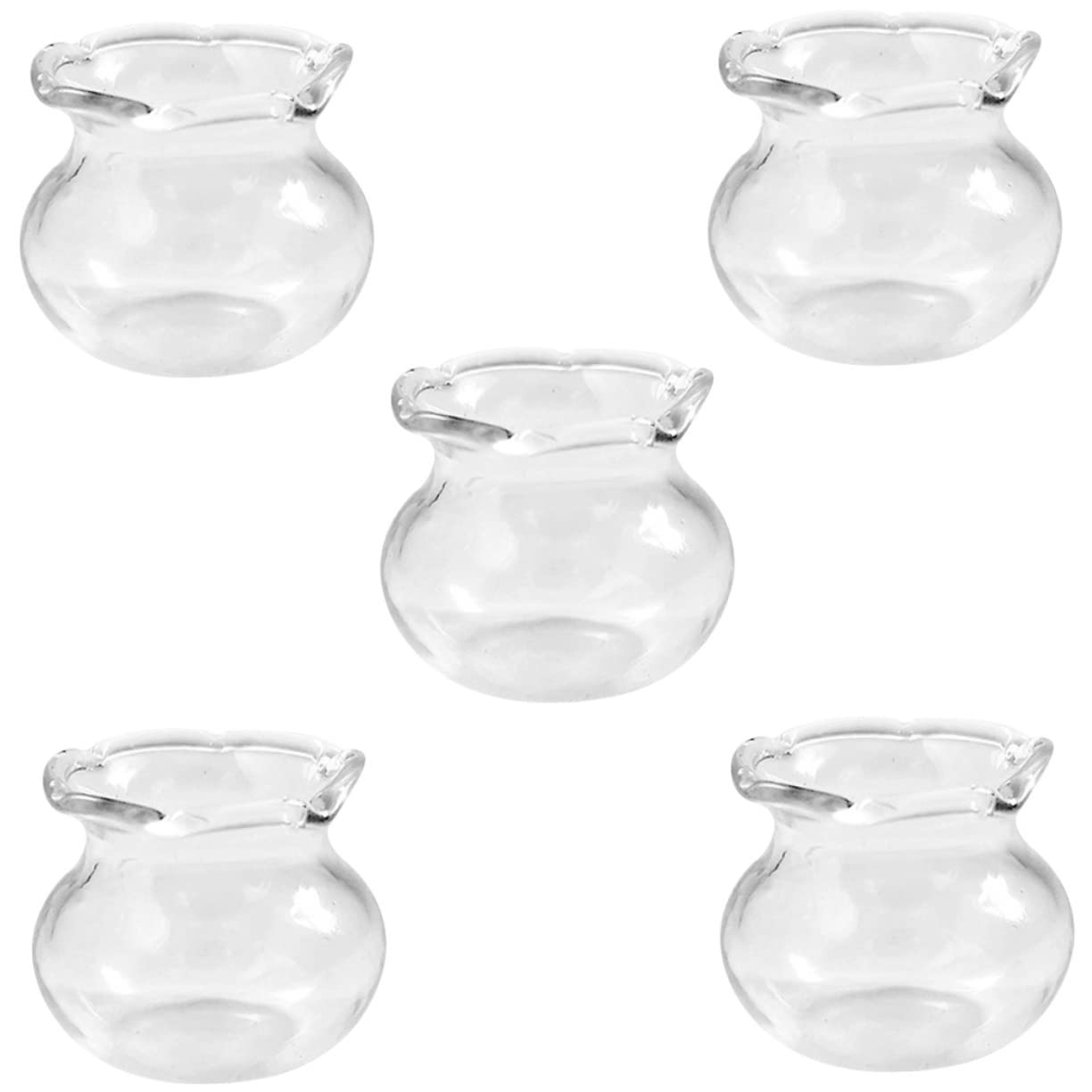 

SAFIGLE Миниатюрный Милый Золотой Рыбка Аквариум Миниатюрный Аквариум Мини Золотой Рыбка Стильные Стеклянные Аксессуары Аксессуары для Кукольного Домика 5 Штук