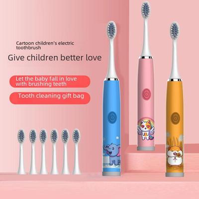 Smart Sonic Electric Toothbrush for Kids with DuPont Soft Bristles and Small Brush Head
