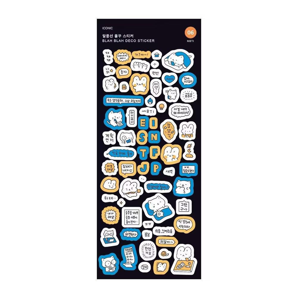 

1pc Cute Korea Ins Cartoon Card Stickers Hand Account Stickers DIY Decoration