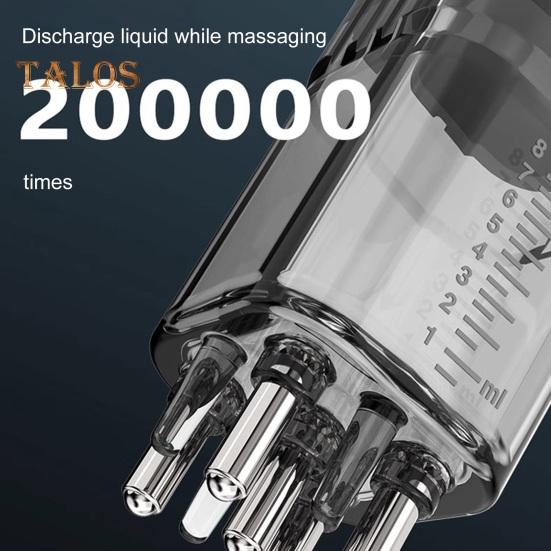 8ML Hair Oil Applicator with Precise Scale Scalp Massage Applicator Comb Clear Portable Hair Serum Oiling Dispenser Brush Hair Root Application Comb