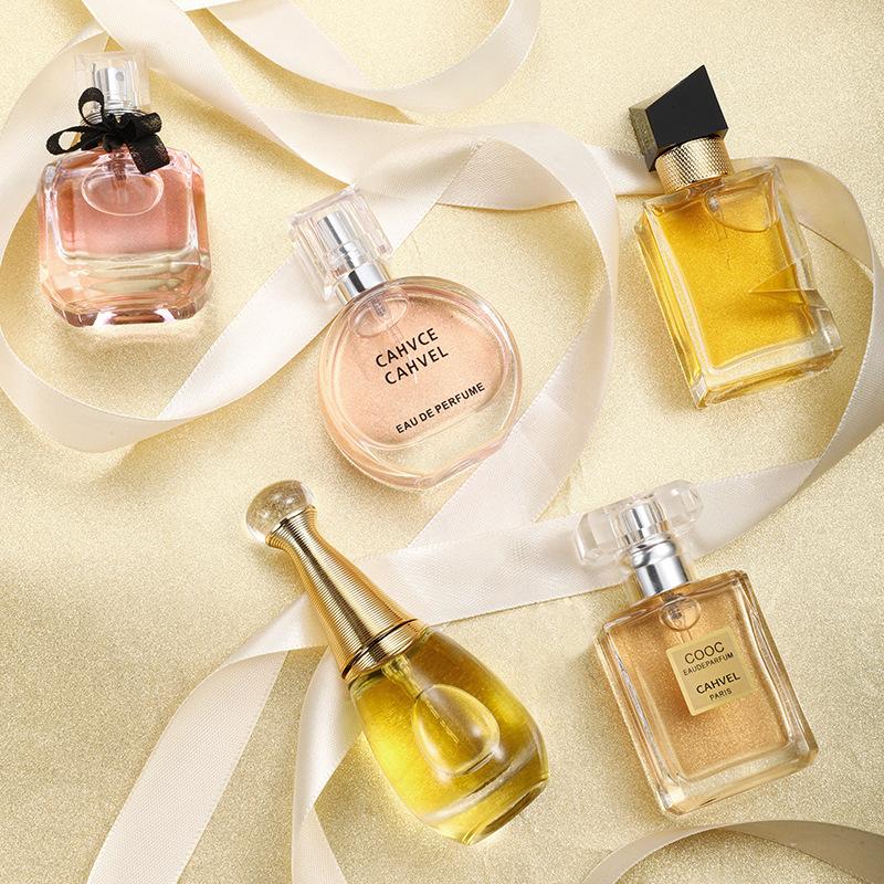 Set of 5-piece long-lasting fragrance gift box for women's eau de perfume portable sample perfume set