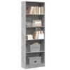 VidaXL Bookcase Concrete Grey 60x24x176 Cm Engineered Wood, Bookshelf, Book Holder, Book Support, Cabinet of 857824