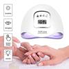 120 W LED-UV-Nageltrocknerlampe zum Aushärten von Gelpolituren, 45 LEDs, professioneller Nageltrockner mit Timer, automatischem Sensor, Maniküre- und Pediküre-Werkzeug