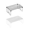Counter Shelf Foldable Strong Bearing Space Saving Stable Non-slip Handle Multipurpose Iron Fine Mesh Counter Organizer Kitchen Supplies
