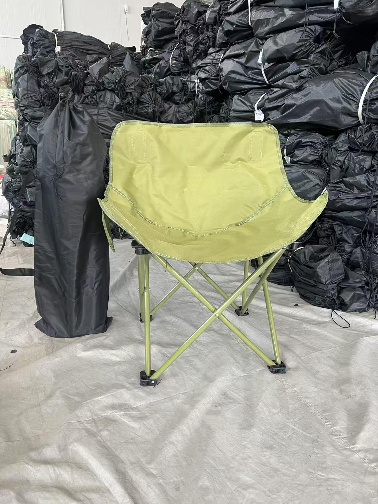 Moon Chair & Waffle Table Set: Portable Folding Table and Chairs for Outdoor Camping and Picnics