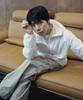 NODE LABS Dev:10 Cut Line Wide Cargo Pants_Beige