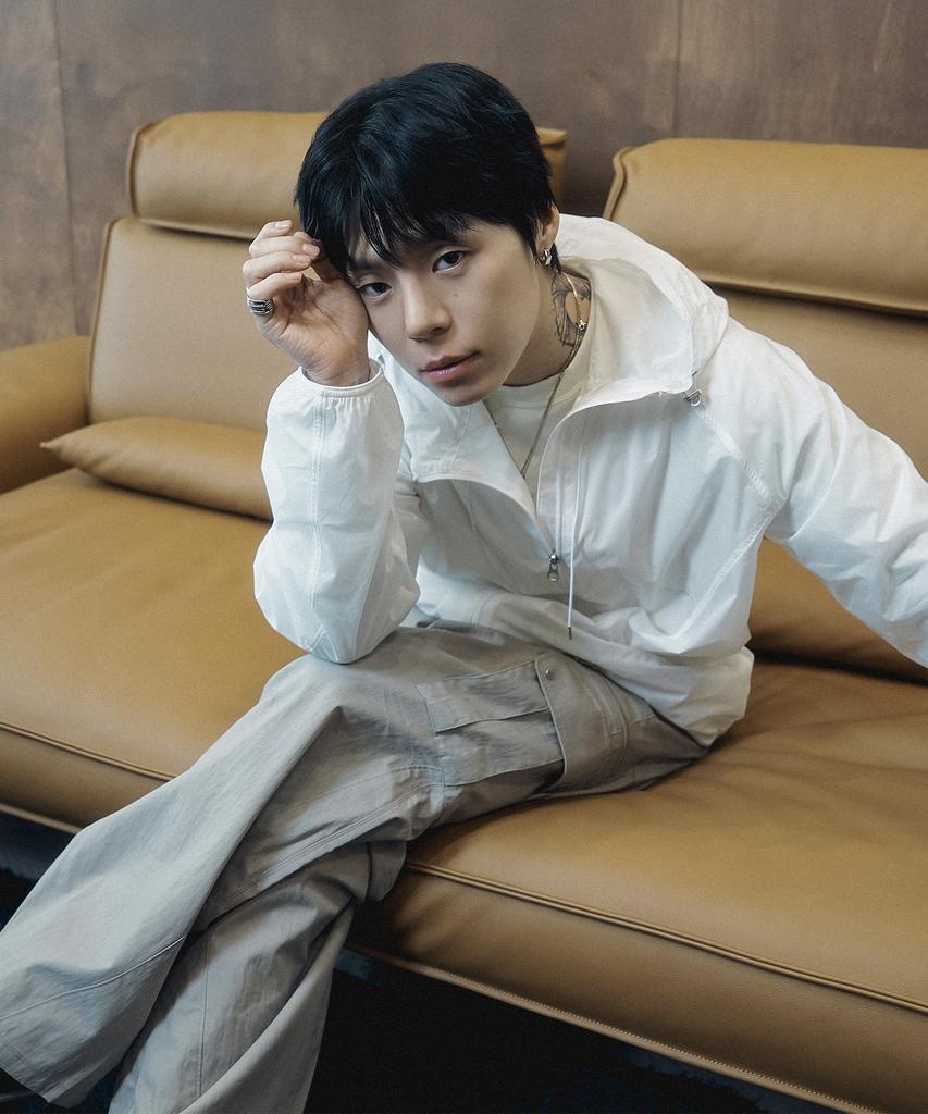NODE LABS Dev:10 Cut Line Wide Cargo Pants_Beige