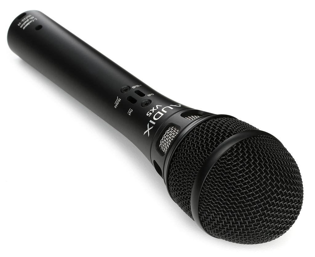 AUDIX VX5 Vocal Live Singing Recording Studio Recording Handheld Condenser Microphone Pad with Low Cut Switch Super Unidirectional Black