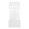2pcs Multifunctional Design Yarn Gauge Tool Acrylic Material Spinning Control Card  For Spinners