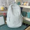 Schoolbag Korean Ins Cream Solid Color Floral Embroidery Student Backpack Fresh and Sweet Soft Girl Atmosphere Travel Backpack