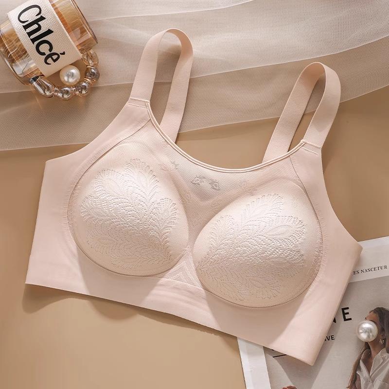 Underwear Women's Thin Anti Sagging Seamless Bra Plus Size Bra Sports Lace Breathable Bra
