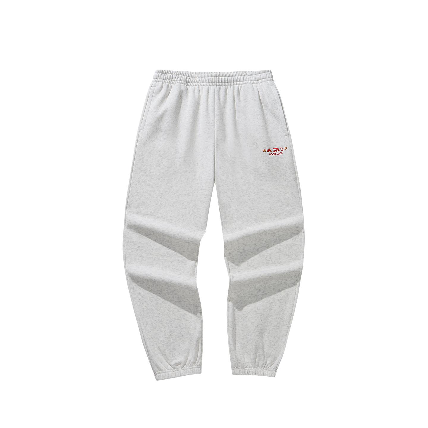 

Anta Серия Lifestyle Длинные брюки 2026 Весна Мужские спортивные штаны Вязаные спортивные брюки Мужские низы Серый Меланж-Серый 952618302-1 S