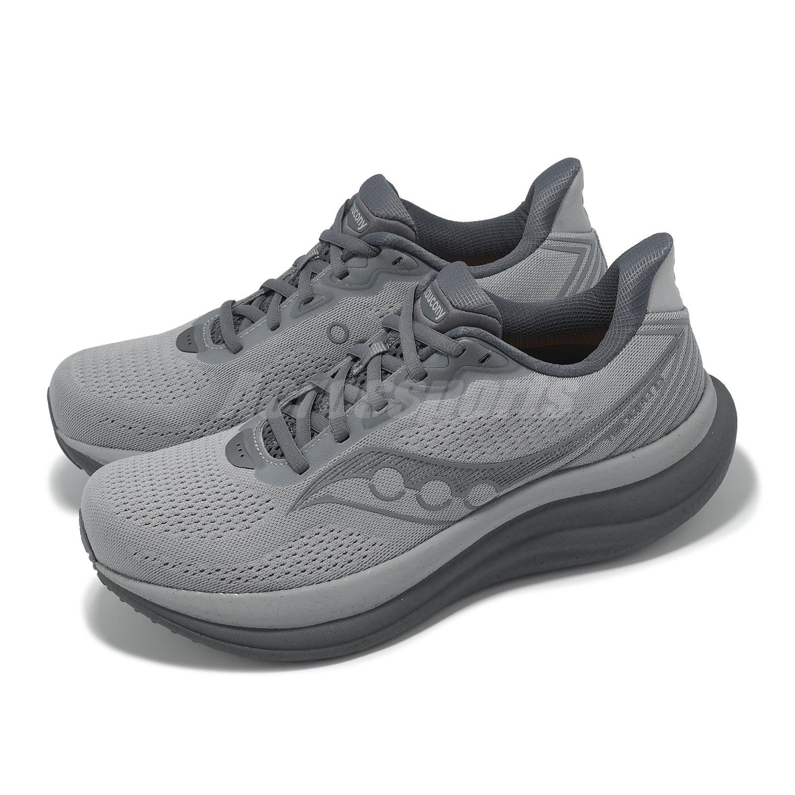 Saucony Triumph 23 Wide Fossil Shadow Grey Men Running Shoes Sneakers S21024-203 42.5