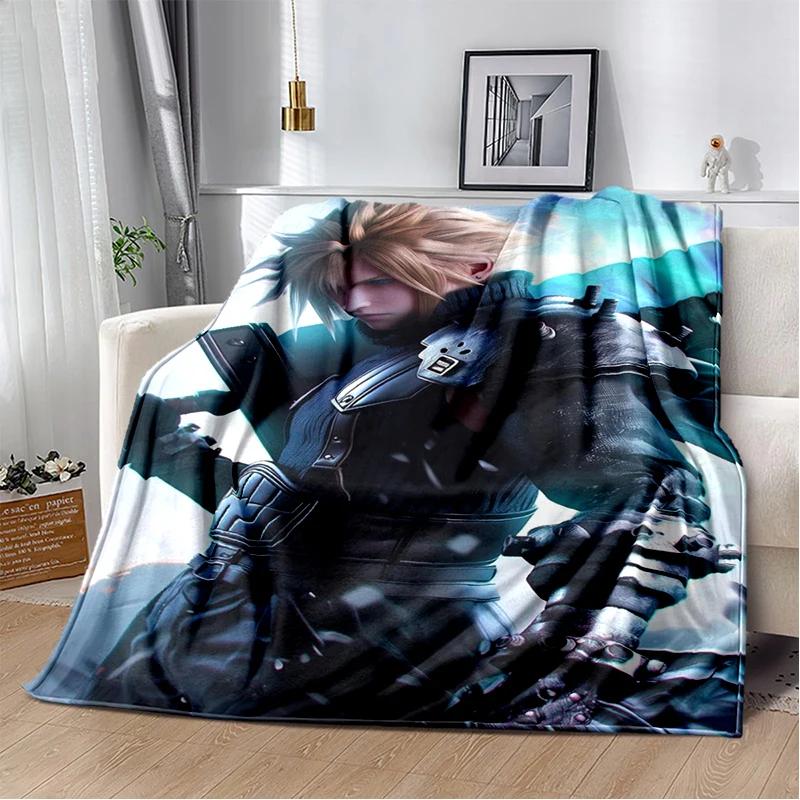 New Style Cloud Tifa Aerith Final Fantasy Games Sephiroth Blanket,Soft Throw Blanket for Home Bedroom Bed Sofa Cover Kids