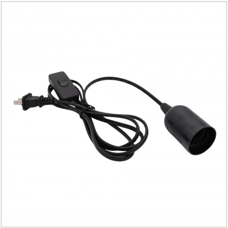 1Pcs EU Plug 1.8 Meters Power Cord Cable Lava Lamp Base Lamp Cord With Switch E14 Hanglamp Holder Light Bulbs SocketGood Quality