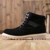 Mens Boots Fashion Motorcycle Boots Handsome Casual Sheos Men Suede Leather Platform Shoes Spring Autumn Ankle Boot Short Botas