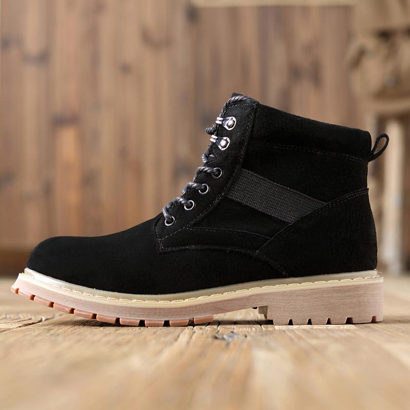 Mens Boots Fashion Motorcycle Boots Handsome Casual Sheos Men Suede Leather Platform Shoes Spring Autumn Ankle Boot Short Botas