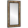 Wall Mirror Black and Brown 50 X 2 X 90 Cm Solid Wood Acacia