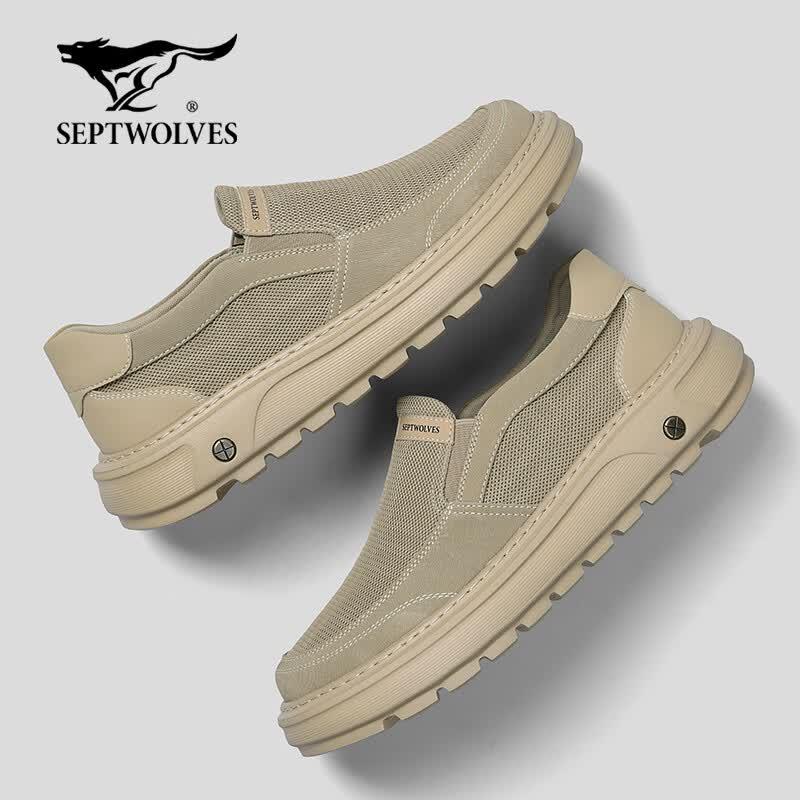 Septwolves Men s Breathable Slip-On Mesh Shoes 43