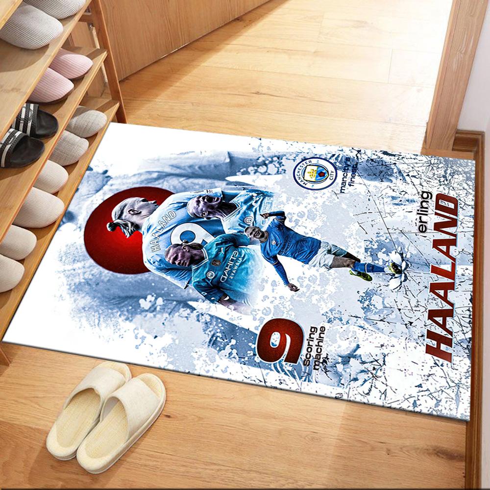 Electric Soccer Moment Square rugs are a great choice for living rooms, bedrooms, home décor, and as gifts.