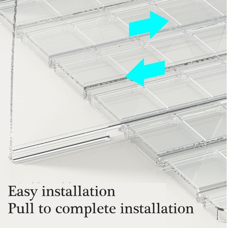 Space Saving Bag Display Organizers Adjustable Acrylic Shelf Divider Storage Organizers For Bags And Accessories