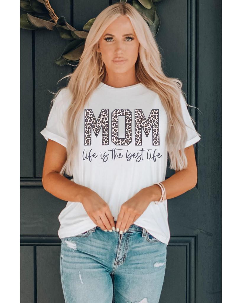 Azura Exchange Leopard Print Graphic T Shirt