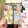 Back Cover Protective Phone Case For HTC Desire 20 Plus/D20+ Lanyard Kickstand Silicone Wrist Strap Oil Painting Ring