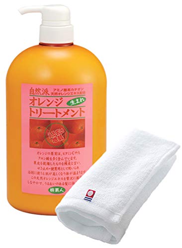 

Azuma Trading Co., Ltd. [Same Price, Includes Imabari Towel] Orange Treatment 1000ml Amino Acid-Based Protective Ingredients / Orange Aroma Tabibijin