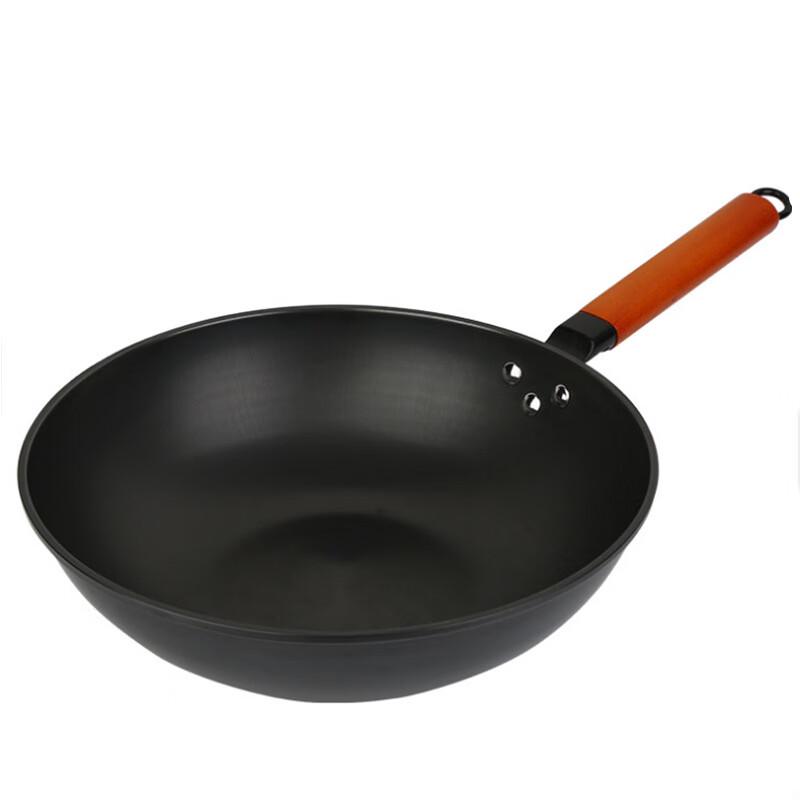 Uncoated Cast Iron Wok