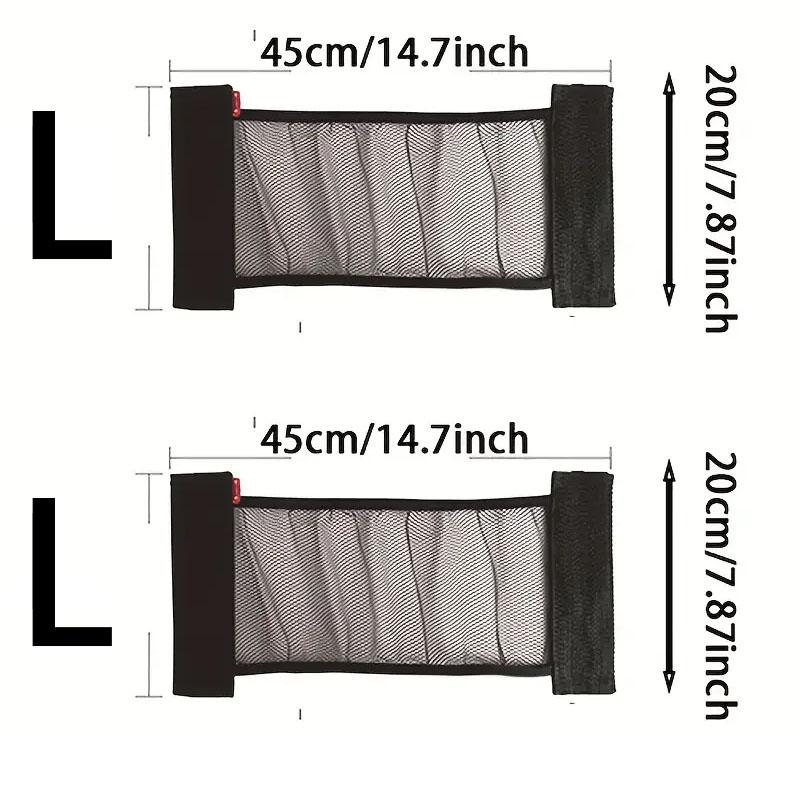 Car Back Rear Seat Storage Net Elastic String Net Universal Mesh Storage Bag Magic Sticker Auto Car Trunk Organizer Accessories
