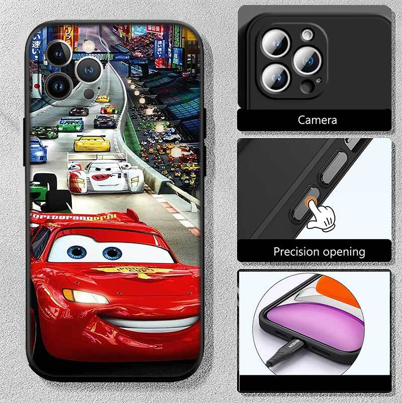 Cars Lightning McQueen Case for Samsung M55 M35 M15 A02 A05S A05 A06 A15 A12 A13 A10 A16 A20 A22 A24 A25 A30 A31 A32 A33 A35 A42 A50