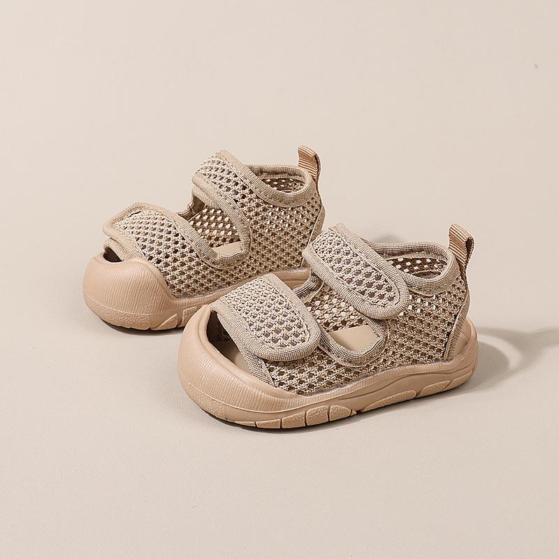 Sommersandalen für Babys: Atmungsaktives Mesh, rutschfeste weiche Sohle für Mädchen & Jungen