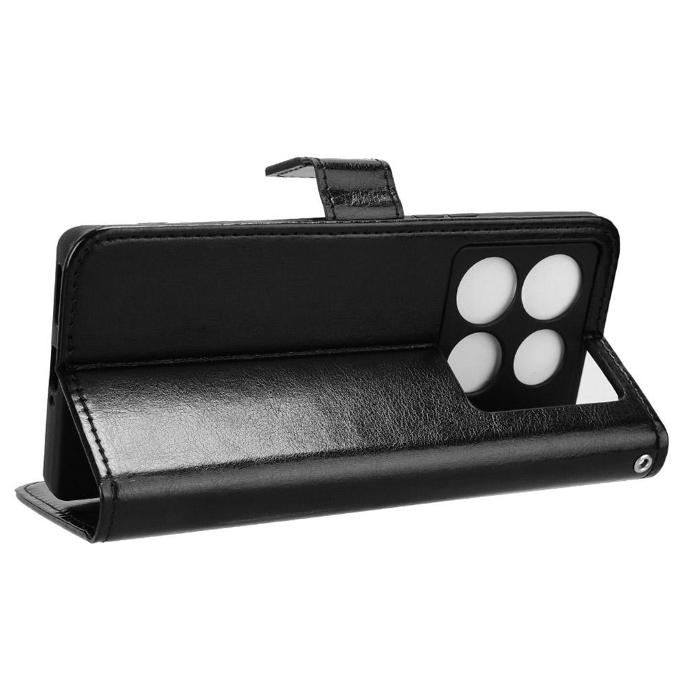 For Infinix Note 40 Pro 4G X6850 Case PU Leather Crazy Horse Texture Anti-Drop Phone Cover