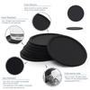 6Pcs 10cm Round Silicone Drinking Coaster Set Non-slip Home Office Table Decor Cup Pad Glass Beverage Holder Pad Decor Table Mat