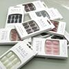 24Pcs Fashionable Solid Color Short Nail Products Nails Stickers Self-adhesive Fake Fingernail Reusable Women Sexy Hand Products