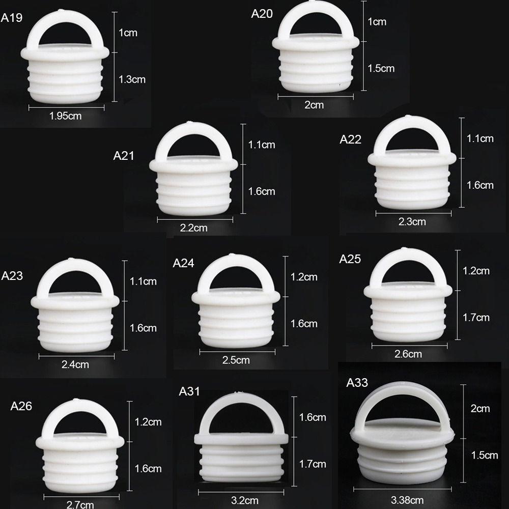 10pcs/set Round Shape Drain Plug Cover Scupper Drain Holes Sealing Plugs  Bathroom Laundry Kitchen