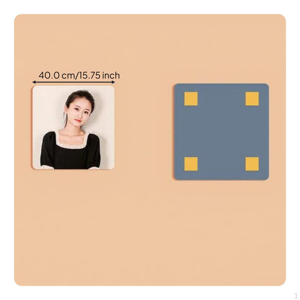Acrylic Full Length Mirror, Automatic Wall Shatterproof, Lightweight, Home Decor Rnd Corner