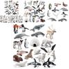 Set de Figuras de Animales del Ártico de PVC Oso Polar Pingüino con Figuras Realistas de Vida Silvestre para Exhibición Educativa