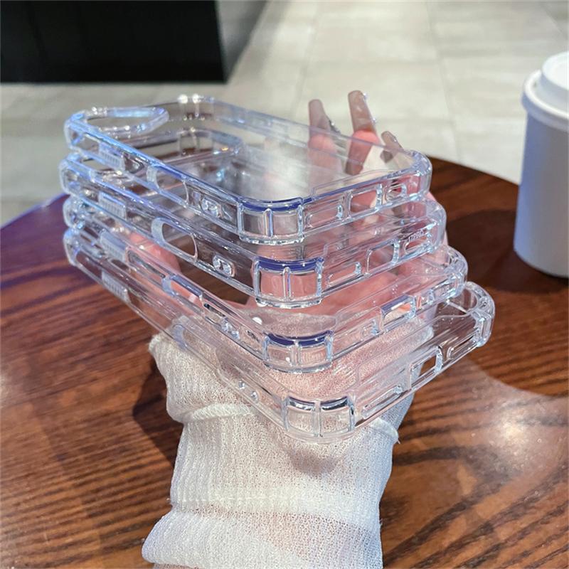 For Apple Shockproof Case For iPhone 15 14 13 12 11 16 17 Pro Max Air Mini X XR XS 8 7 6 5 Plus SE Clear Cover Phone Accessories
