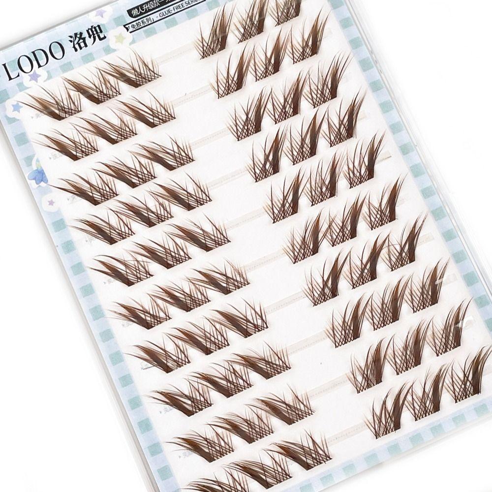 Manga Style Fox Lashes Natural Look Individual Fake Eyelashes  for At-Home Use