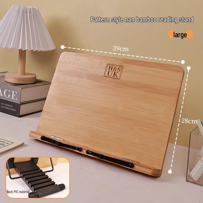 Nastavitelný bambusový stojan na čtení pro děti a studenty