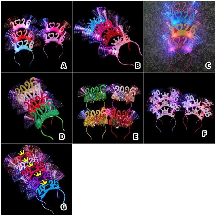 Light Up Crowns Head Hoop Hair Ornament Hair Styling Tool for Children Adults Photo Props