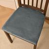 Modern Velvet Dining Chair Cover Elastic Anti-slip Chair Cushion Cover Soft Dust-proof Seat Cover for Home&Hotel Decoration