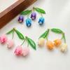 Handmade Necklace Pendant Rice Bead Flower Keychain Pendant  DIY accessories