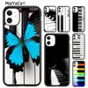 Piano Keys Keyboard Design Style Phone Case For iPhone 17 Air 16 Pro Max 15 14 Plus 12 13 Shell Cover Coque